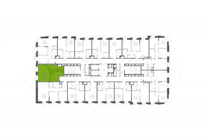 1-к. апартаменты, 49,6 м², 2/23 эт.