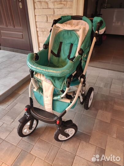 Коляска Riko Bruno Ecco 2 в 1 цвет malachit
