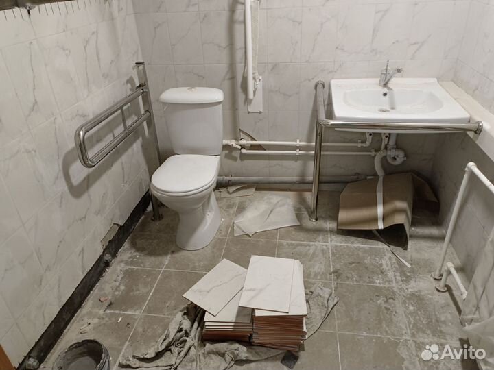 Поручень инвалидный для раковины нержавейка