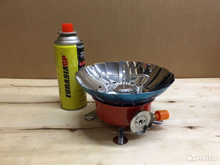 Туристическая мини плита с газовым баллоном 220 г