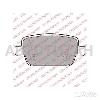 Колодки тормозные, задние LR Freelander; Volvo V70, XC70; Ford Galaxy, Kuga, Mondeo, S-Max delphi LP