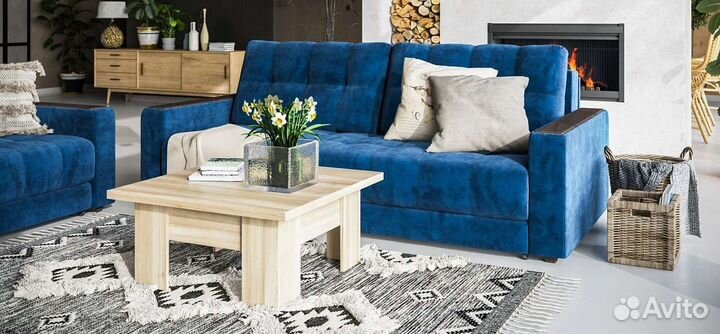 Диван boss синий *