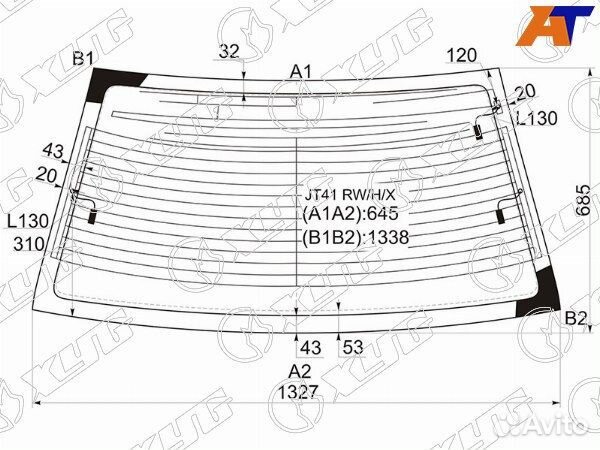 Стекло заднее mitsubishi lancer cedia
