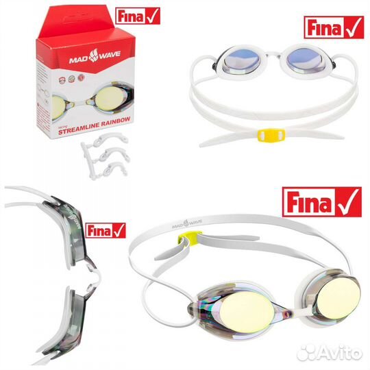 Очки для плавания Streamline/rainbow Madwave