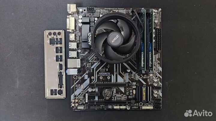 Комплект AM4 на ryzen 5 3500 + 16GB DDR4