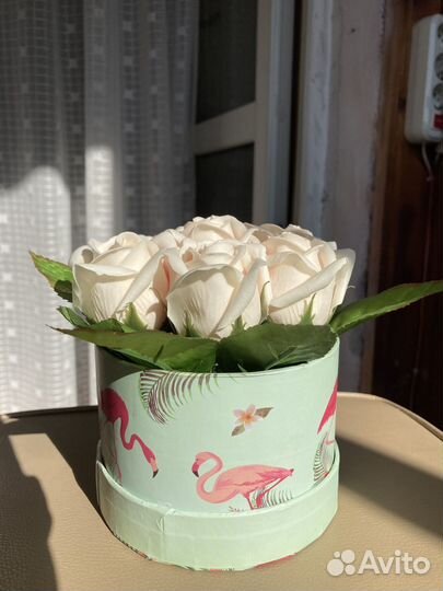 Розы из мыла