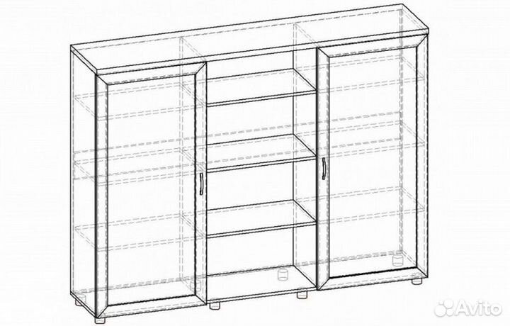 Тумба комбинированная Премьер ст.003.1800-05