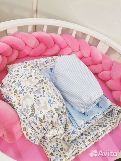 Постельное белье в детскую кроватку новое
