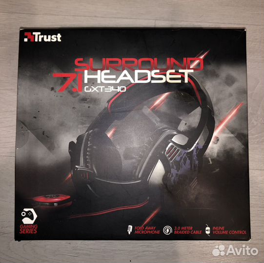 Наушники Trust GXT 340 7.1 Surround Gaming Headset