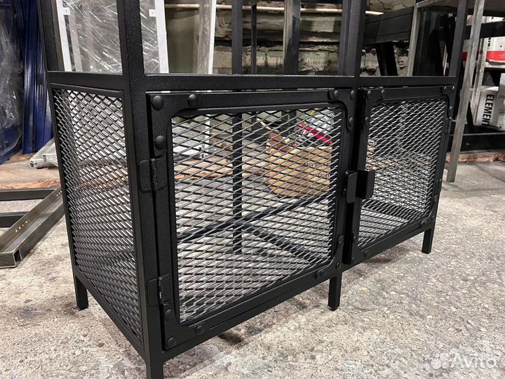 Тумба черная лофт напольная тумба лофт