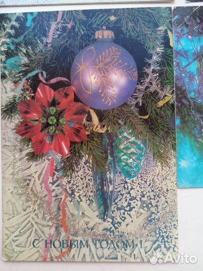 Новогодние открытки СССР