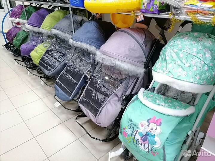 Санки коляски Ника Disney-baby 2 Все цвета