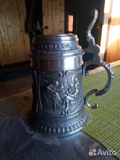 Пивная кружка из олова