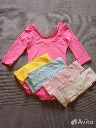 Гимнастический костюм для девочки+ леггинсы