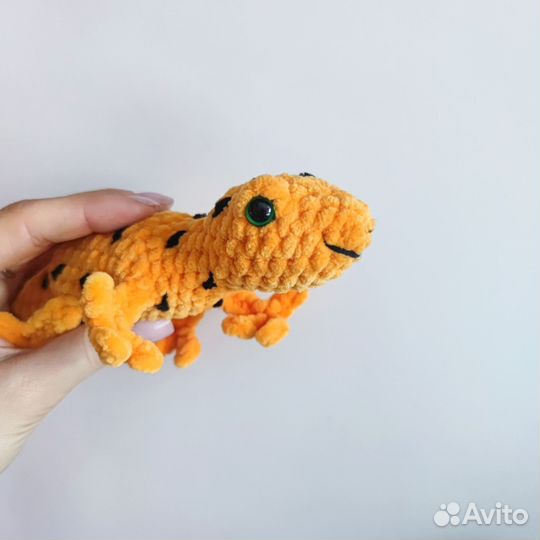 Ящерица вязаная игрушка / ручная работа