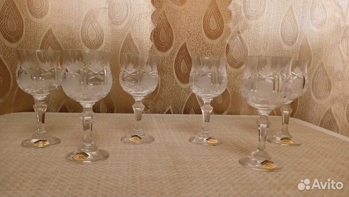 Фужеры хрустальные СССР, стопки, графины