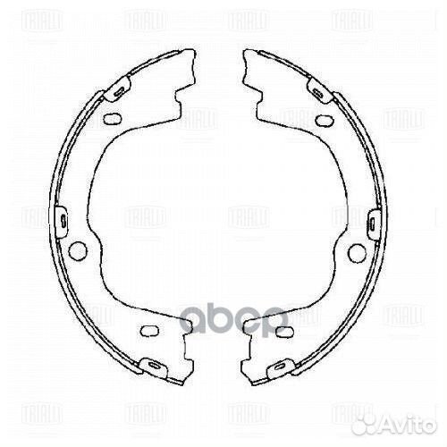 Колодки торм. для а/м Hyundai ix55 (09)барабан