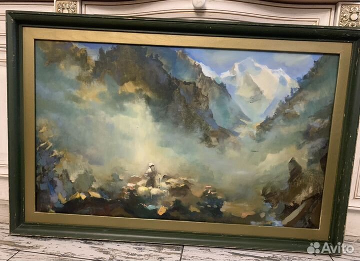 Известный художник. Холст. Масло. Рама. Большая