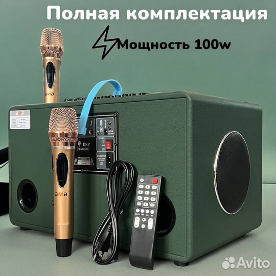 Портативная колонка караоке baab BB-866 100W