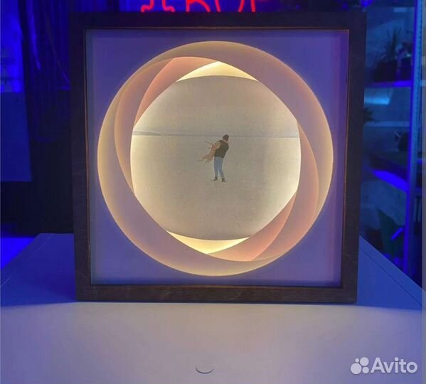 Фоторамка с led подсветкой, рамка для фото