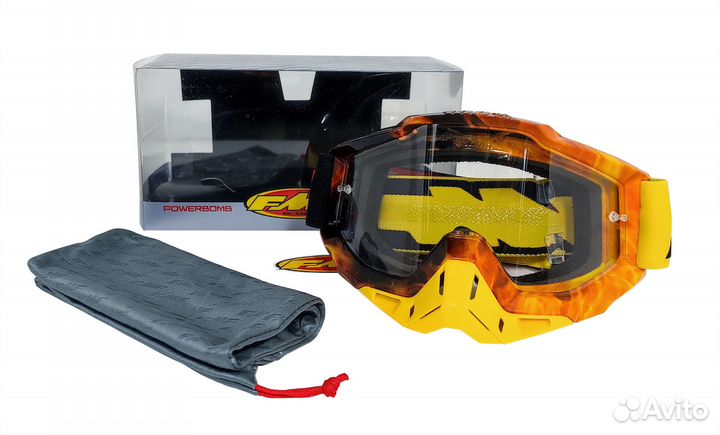 Очки кроссовые FMF - 100 Powerbomb Rocket Spark