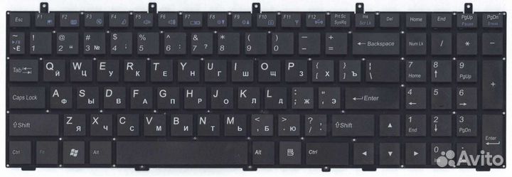 Клавиатура DNS 0164801 плоский Enter, OEM