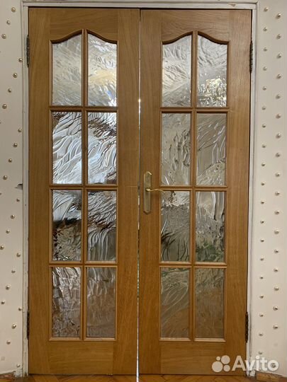 Двери межкомнатные двухстворчатые бу