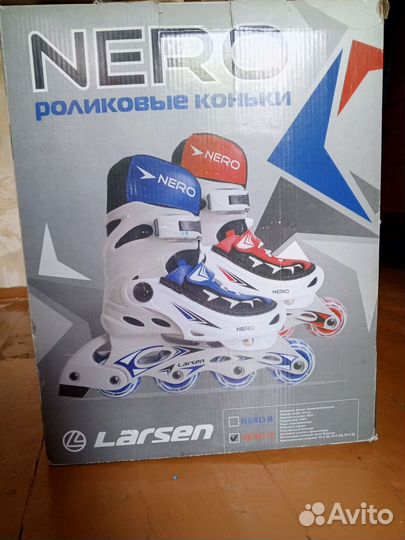 Выдвижные роликовые коньки с защитой, размер 39-42