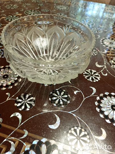 Хрустальная конфетница СССР