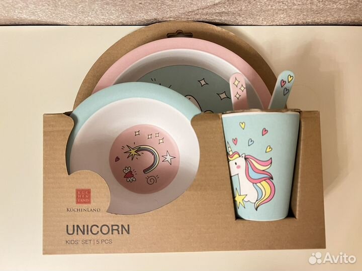 Набор детской посуды Unicorn Kuchenland невскрытая