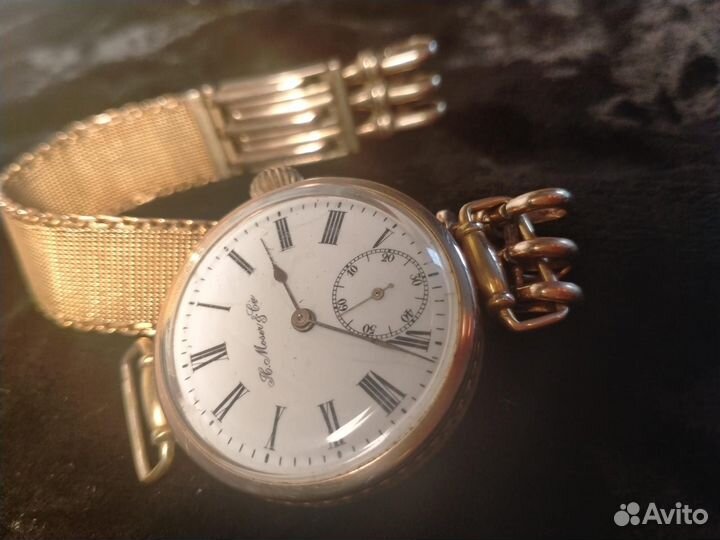 H.Moser Золотые антикварные часы