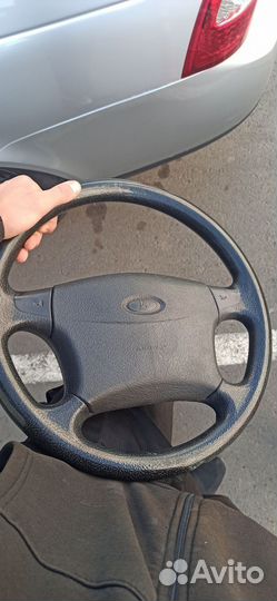Руль от приора с подушкой