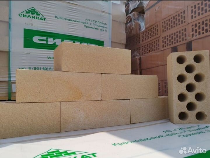 Кирпич силикатный желтый