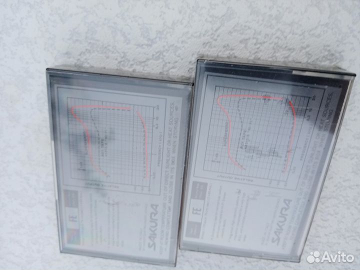 Аудиокассеты новые запечатанные sakura 2шт