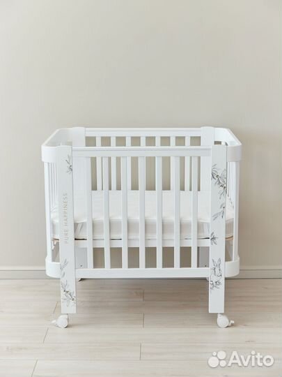 Детская кроватка HB Mommy Love white (белая)