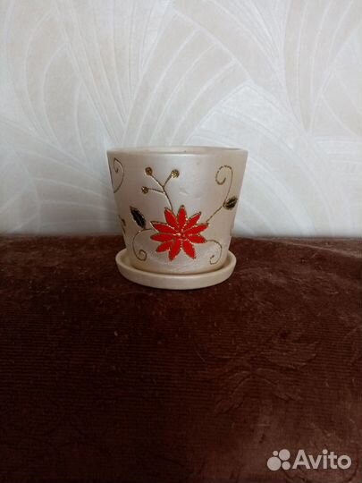 Набор керамических горшков для цветов