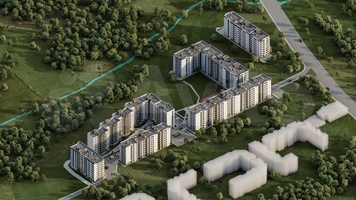 2-к. квартира, 74,1 м², 2/9 эт.