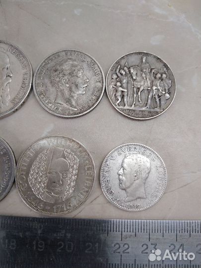 Монеты мира 1896-1914г. Серебро. Оригиналы
