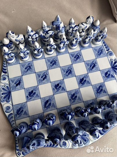 Шахматы гжель