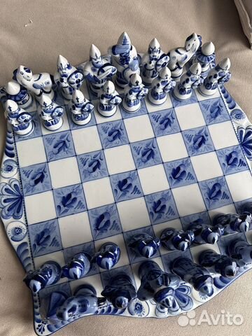Шахматы гжель