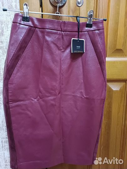 Кожаная юбка