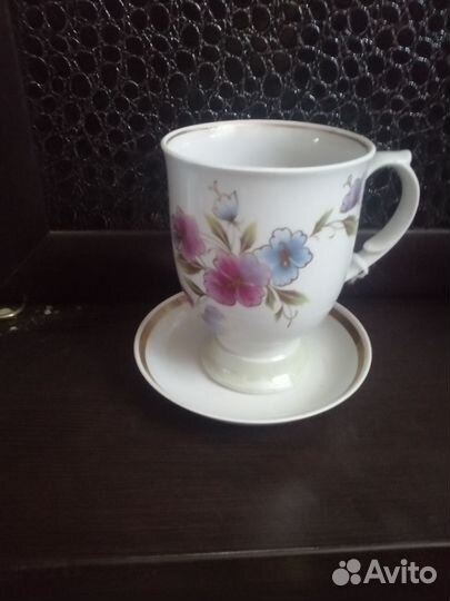 Чашка с блюдцем дулево СССР