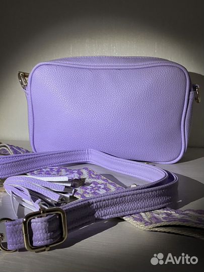 Сумка женская экокожа новая через плечо с брелком