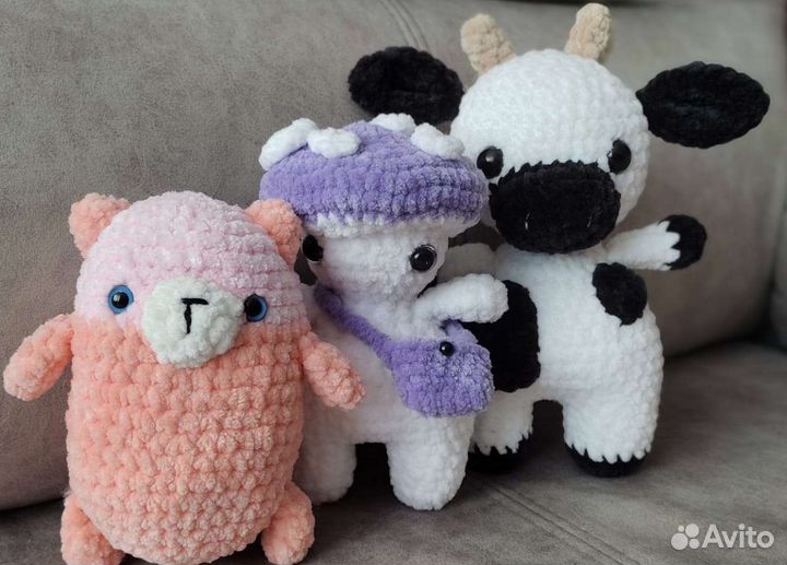 Мягкие игрушки ручной работы, амигуруми