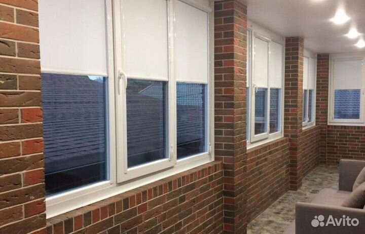 Рулонные кассетные шторы блекаут F6355-N1936