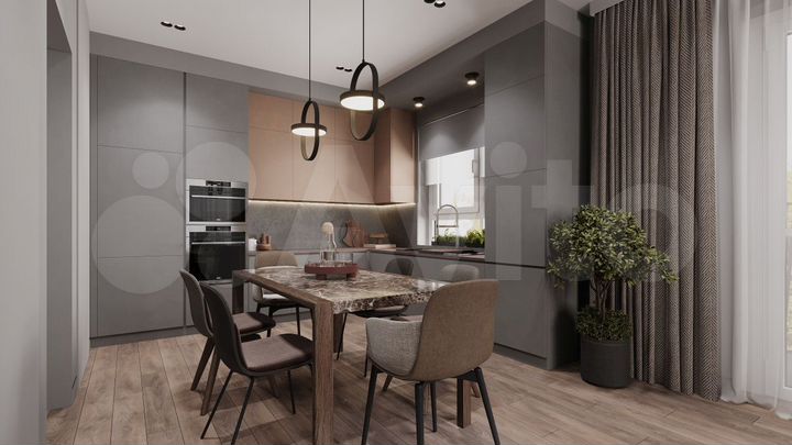 2-к. квартира, 69,4 м², 5/12 эт.