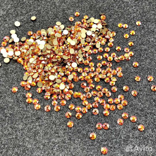 Стразы стеклянные CrystalClear smoked topaz упаков