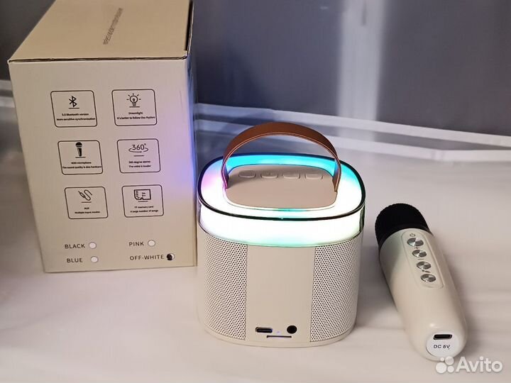 Микрофон караоке с портативной колонкой