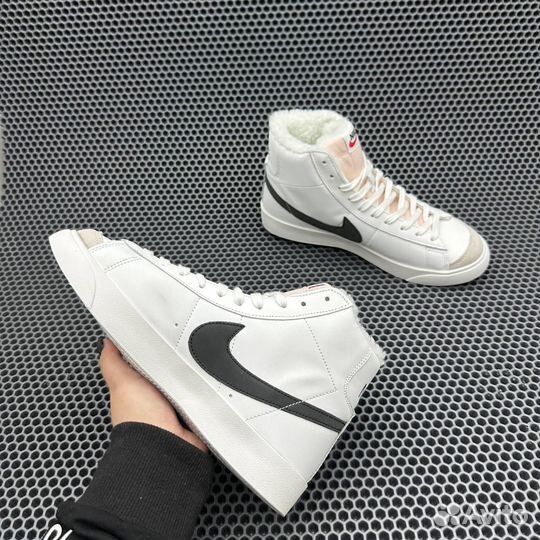 Кроссовки Nike Blazer Mid С мехом зима