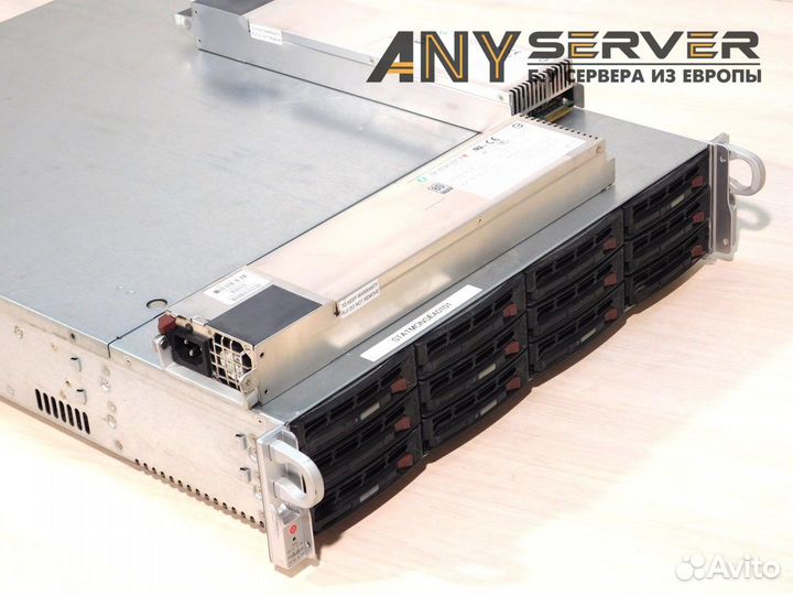 Сервер Supermicro 6027R 2x E5-2620v2 128Gb 12LFF